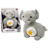 Elefante Proyector de Luz y Sonidos Plush Color Gris