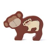 Rompecabezas de Madera Mr. Monkey de Trixie para Bebés