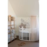 Dosel de tul para cuna con estructura – Beige