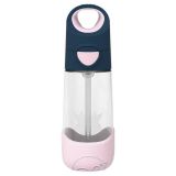4455 TRITAN BOTTLE WITH STRAW 450ML INDIGO ROSE BB00445