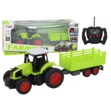 Tractor RC con Remolque 1:16 Verde