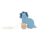 Juguete pequeño de arrastrar Mr. Triceratops de Trixie, ideal para el desarrollo motor.