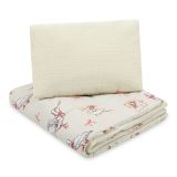 Juego de cama infantil oca y ratón con edredón y almohada 100x135 cm