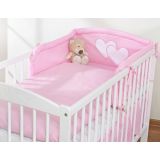 Protector de Cuna My Sweet Baby Hearts Pink - Bumper Universal - imagen 2