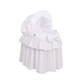 Cesta de Mimbre para Muñecas My Sweet Baby - Aurora Blanca