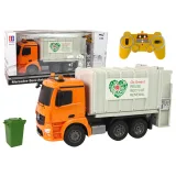 Camión de Basura Teledirigido Mercedes-Benz Antos Naranja