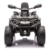 Quad infantil Lean Cars Can Am 115 cm gris, vista lateral con ruedas EVA