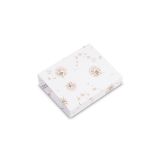 Sábana ajustable Sensillo beige con estampado de diente de león.