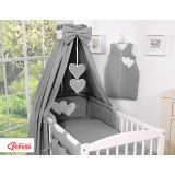 Dosel de Cuna My Sweet Baby - Canopy de Tela con Corazones - imagen 2