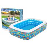 Piscina Inflable Flores 229 x 152 x 56 cm