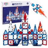 Bloques de construcción magnéticos de Lean toys con piezas de colores