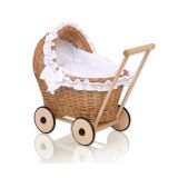 Carrito de Muñecas My Sweet Baby Chiara de Mimbre Natural