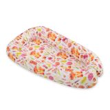 Baby Nest Double-sided Premium Cocoon For Infants Bobono- Fox In A Wreath