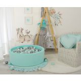 Ball Pit Minky con 200 Pelotas de My Sweet Baby - Mint - imagen 2