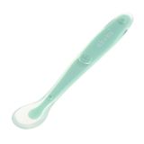 Cuchara de Silicona Verde Akuku - Alimentación Segura para Bebés