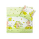 Juego de Cuna con Edredón y Almohada My Sweet Baby - Oso Verde