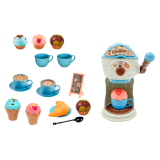 Juego de Café y Helados con Máquina de Helados
