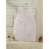 Cotton Sleeping Bag For Children, Size M, 6-12 Months, Tog 2.5, All-season, Bunnies On Pink