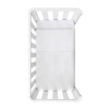 Funda nórdica minicuna Unic Cambrass color crudo, vista frontal