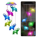 Lámparas LED de Jardín Elefantes Coloridos 70cm
