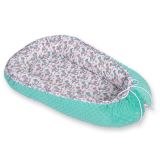 Baby Nest Double-sided Premium Cocoon For Infants Bobono Minky- Rocking Horses