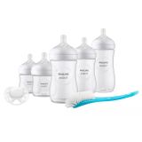 Set de 5 biberones naturales Philips Avent con tetina similar al pecho.