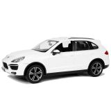 Coche de Control Remoto Porsche Cayenne Rastar Blanco 1:14