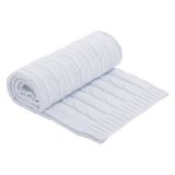 Manta de punto azul claro Kikkaboo para bebé - Elegancia y calidad