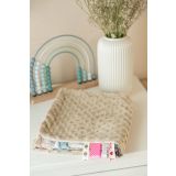 Manta Minky de Sensillo en color beige de algodón