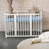 Cuna Wood 7 en 1 con Colchón Waldin Blanco