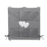 Organizador Cuna My Sweet Baby - Cot Tidy Hearts Anthracite