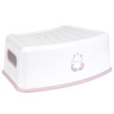 Taburete escalón Hippo Rosa Kikkaboo - Ideal para niños