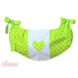 Bolsa de Juguetes My Sweet Baby - Corazones Colgantes Verde