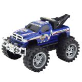 Vehículo de rescate todoterreno con tracción trasera azul 27cm