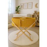 Moisés Boho My Sweet Baby con soporte - Amarillo Miel
