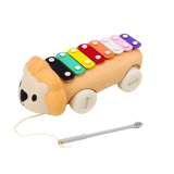 Instrumento Musical con Címbalos en Ruedas con Forma de León
