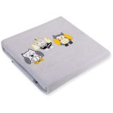 Manta de Fleece para Bebés My Sweet Baby - Búhos Gris-Amarillo - imagen 2