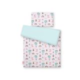 Juego de Ropa de Cuna My Sweet Baby - 2 Piezas Zorro Beige/Menta - imagen 3
