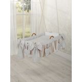 Cesta Colgante para Bebé My Sweet Baby - Mini Rosettes Grey