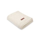 Manta de Bebé 100% Lana Merino Melange 90x75 – Beige Claro, Termorreguladora