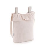 Bolso Bohem Cambrass Cloe rosa, detalle asas y polycotton