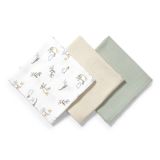 Paquete de 3 Pañales Muselina Crinkle Babyono - Verde - imagen 2