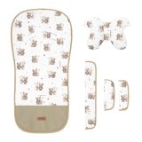 Colchoneta reversible Deluxe Sensillo para cochecito, vista del set completo