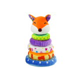 Piramide de Peluche Zorro Educativa Colorida 27 cm - imagen 2