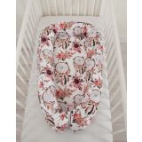 Baby Nest Double-sided Premium Cocoon For Infants Bobono- Flower Dream Catchers