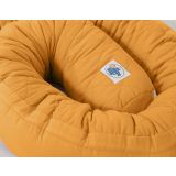 2-in-1 - Baby Nest Quilted - Snake Pillow Bumper - Honey Yellow