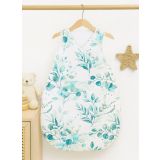 Cotton Sleeping Bag For Children, Size M, 3-12 Months, Tog 2.5, All-season - Eucaliptus Mint