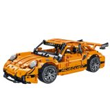 Coche de Carreras GT de Bloques Naranja 1:14 - 1268 Piezas