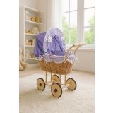 Carrito de muñecas My Sweet Baby con ropa de cama morada - imagen 3