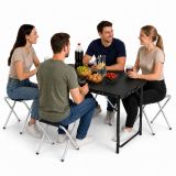 Set de Muebles de Camping Plegables con Maleta